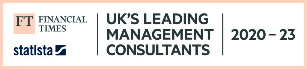 Fourth year in a row: The UK's Leading Management Consultants 2023 by the FT. Post, by The Caffeine Partnership.